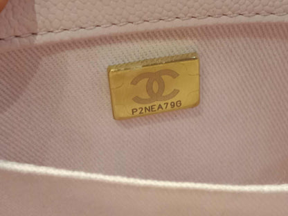 Chanel Business Affinity Light Pink Caviar Medium Microchipped
