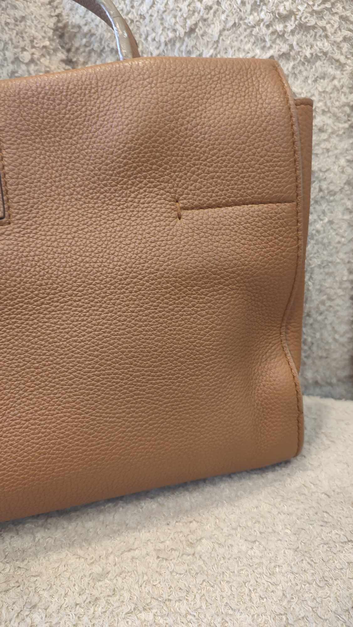 Loro Piana Odessa Cluisee Top Handle Brown Bag