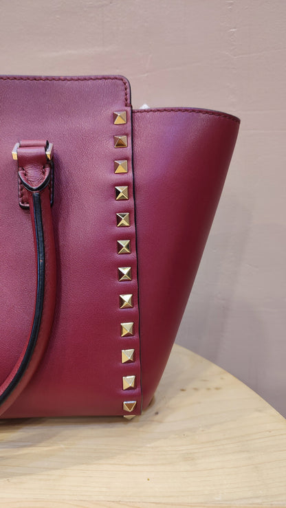 Valentino Rockstud Red Tote Bag