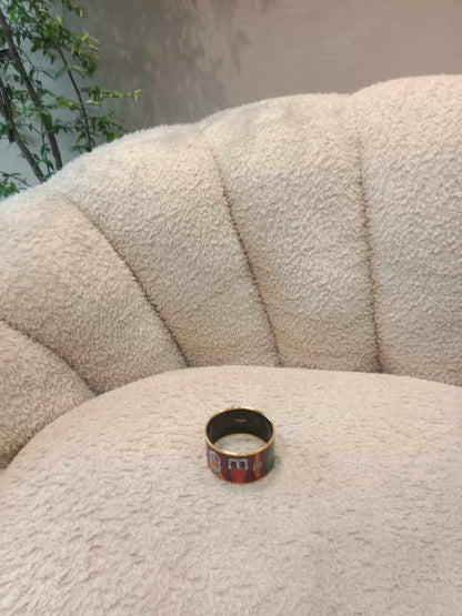Hermes Enamel Bangle Bracelet
