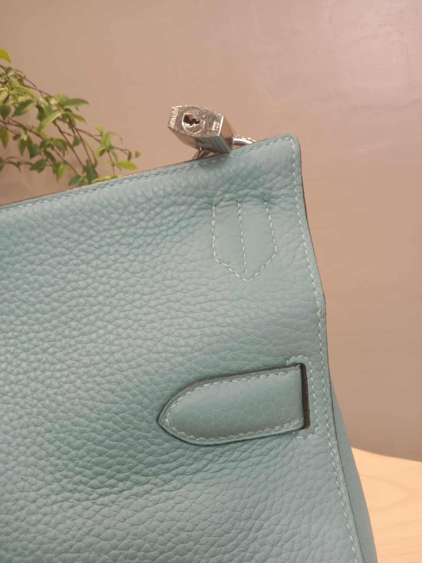 Hermes Jypserie 34 Blue Clemence Stamp M Square 2009