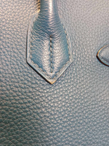 Hermes Birkin 30 Bleu De Galice Togo Stamp C 2018