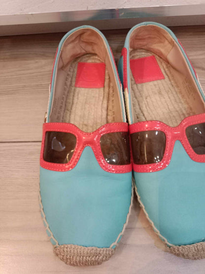 Tory Burch Sunny Flat Espadrilles Size 6