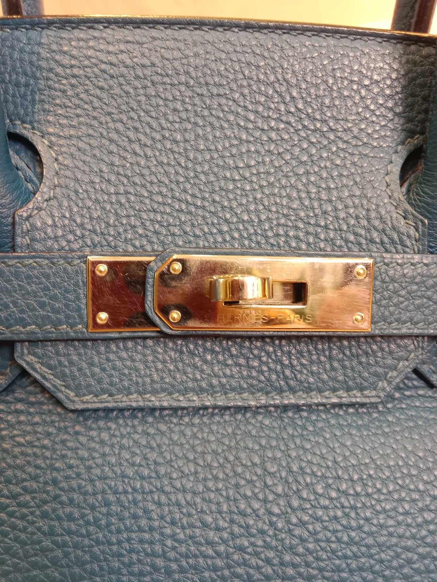 Hermes Birkin 30 Bleu De Galice Togo Stamp C 2018