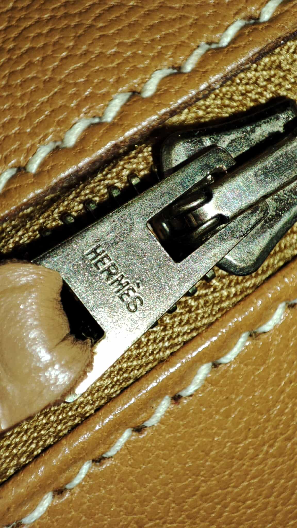 Hermes Birkin 30 Bicolor Gold/Biscuit Epsom Stamp G Square 2003 GHW