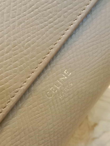 Celine Beige Trifold Wallet