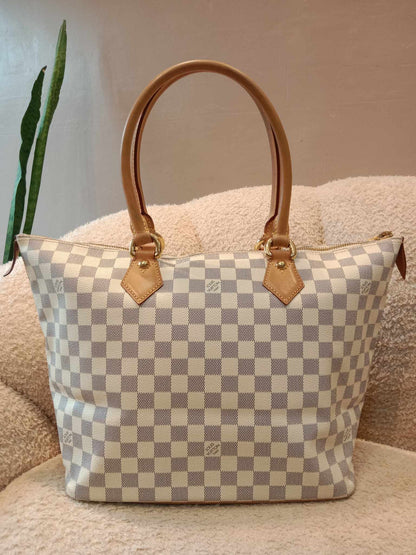 Louis Vuitton Damier Azur Saleya MM Handbag