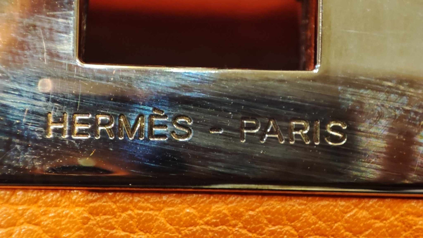 Hermes Toolbox 26 Poppy Orange Evercolor/Swift Stamp T 2015