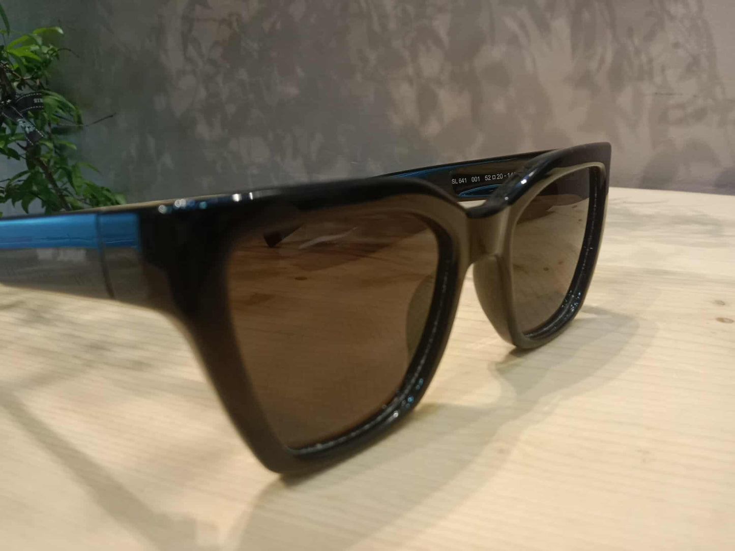 YSL Women's Cat Eye Black Sunglasses