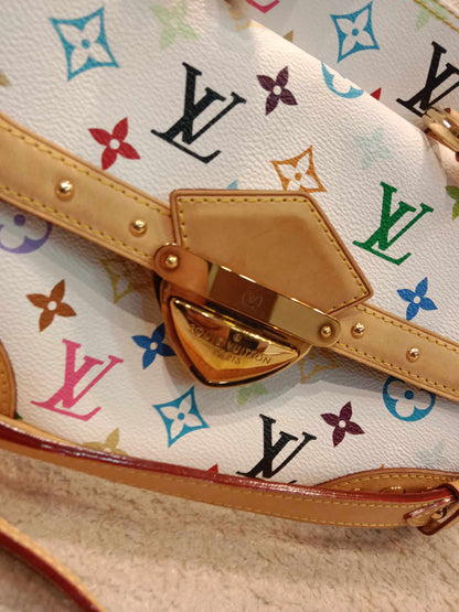 Louis Vuitton x Takashi Murakami Rita White Multicolor Monogram Canvas