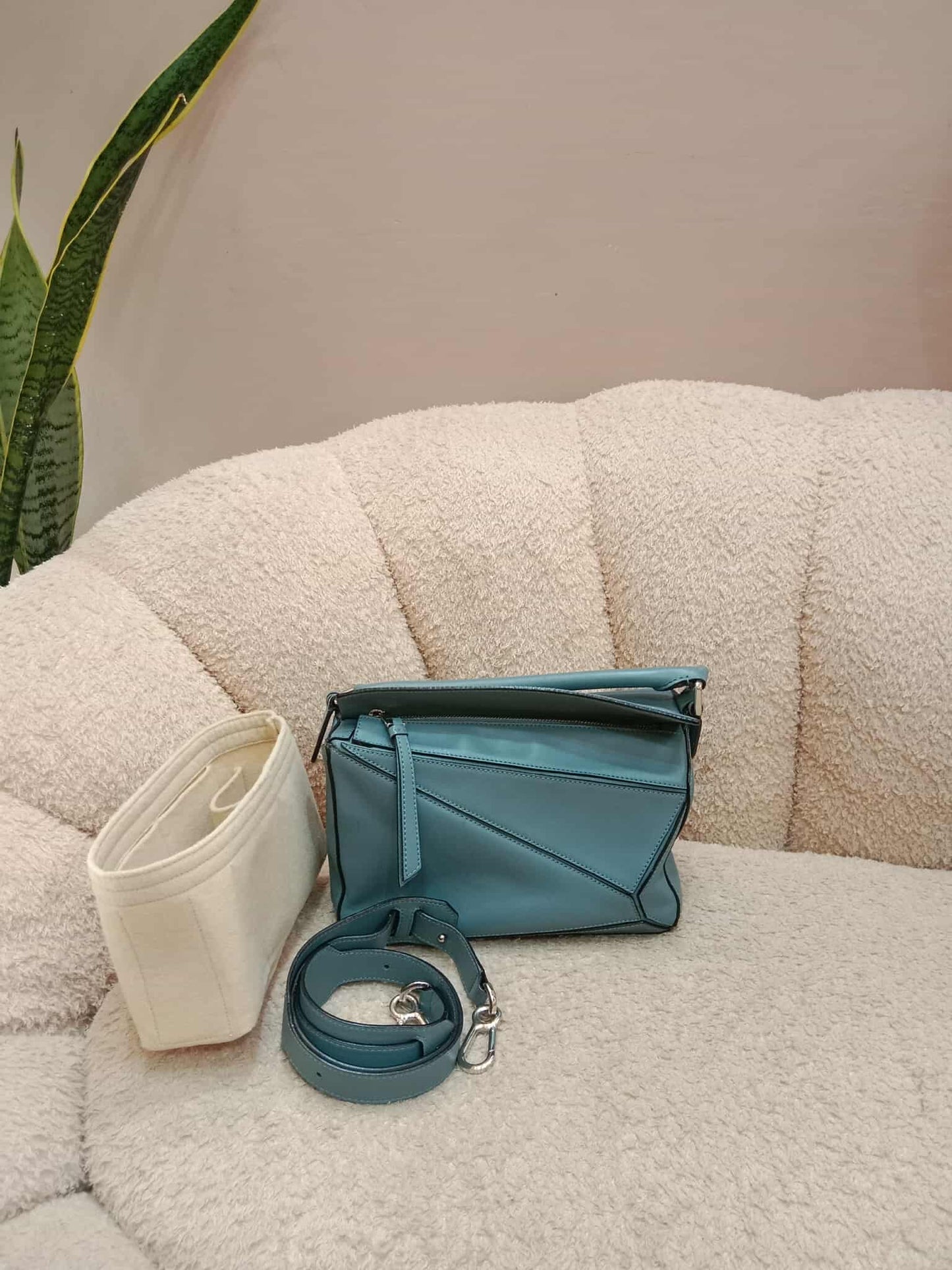 Loewe Puzzle Bag Small Blue