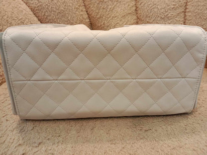 Chanel 25 Medium Hobo Bag Caviar White Microchipped Brandnew
