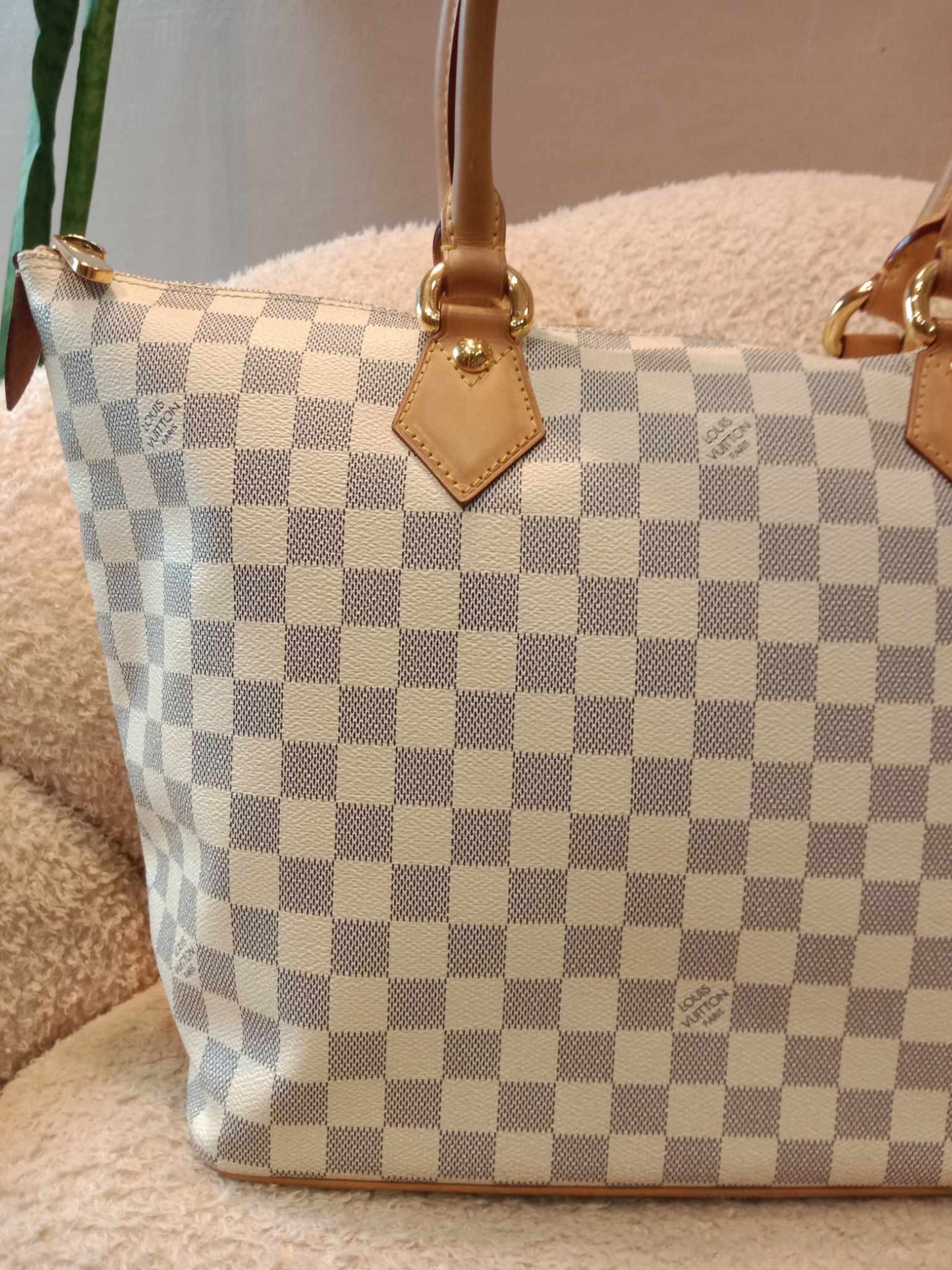 Louis Vuitton Damier Azur Saleya MM Handbag