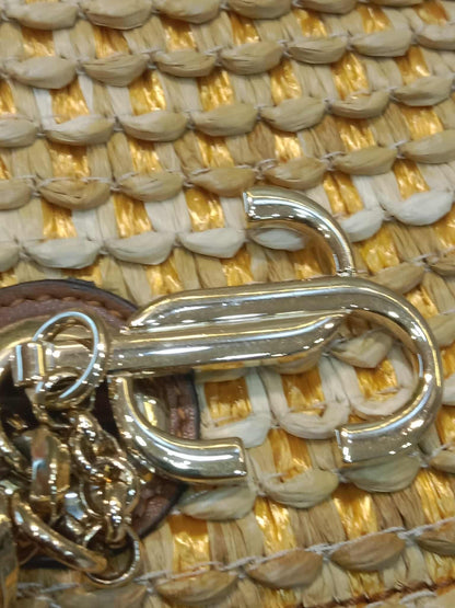 Jimmy Choo Mari Woven Raffia Tote Handbag