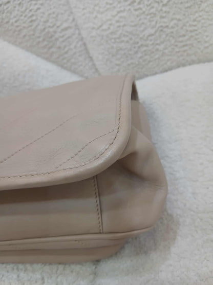 Saint Laurent Niki Leather Beige Bag