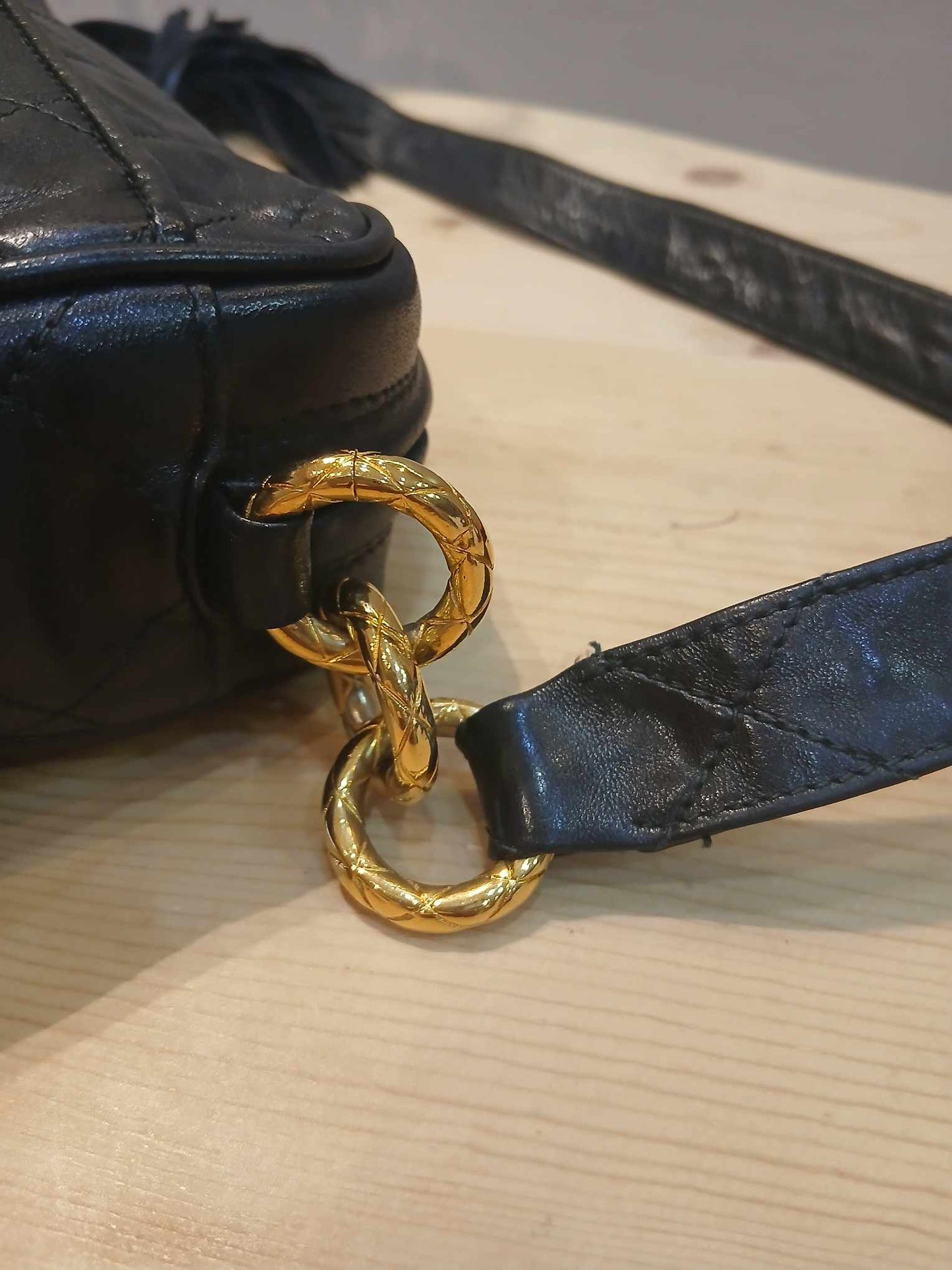 Chanel Vintage Shoulder Bag Lambskin Black Series 2