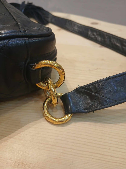 Chanel Vintage Shoulder Bag Lambskin Black Series 2