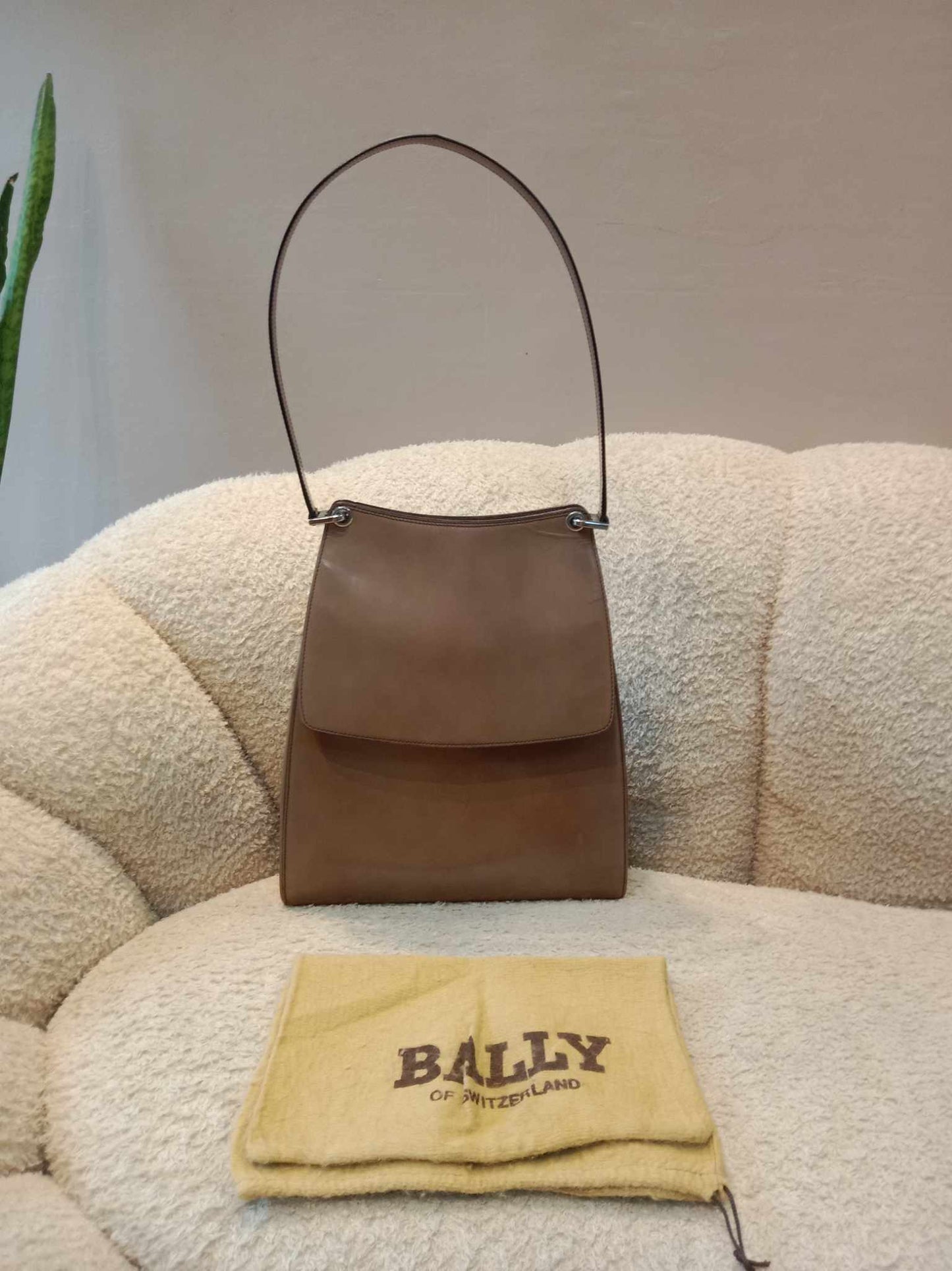 Bally Vintage Brown Shoulder Bag