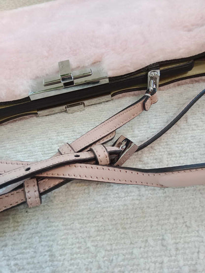 Fendi Shearling Peekaboo Pink