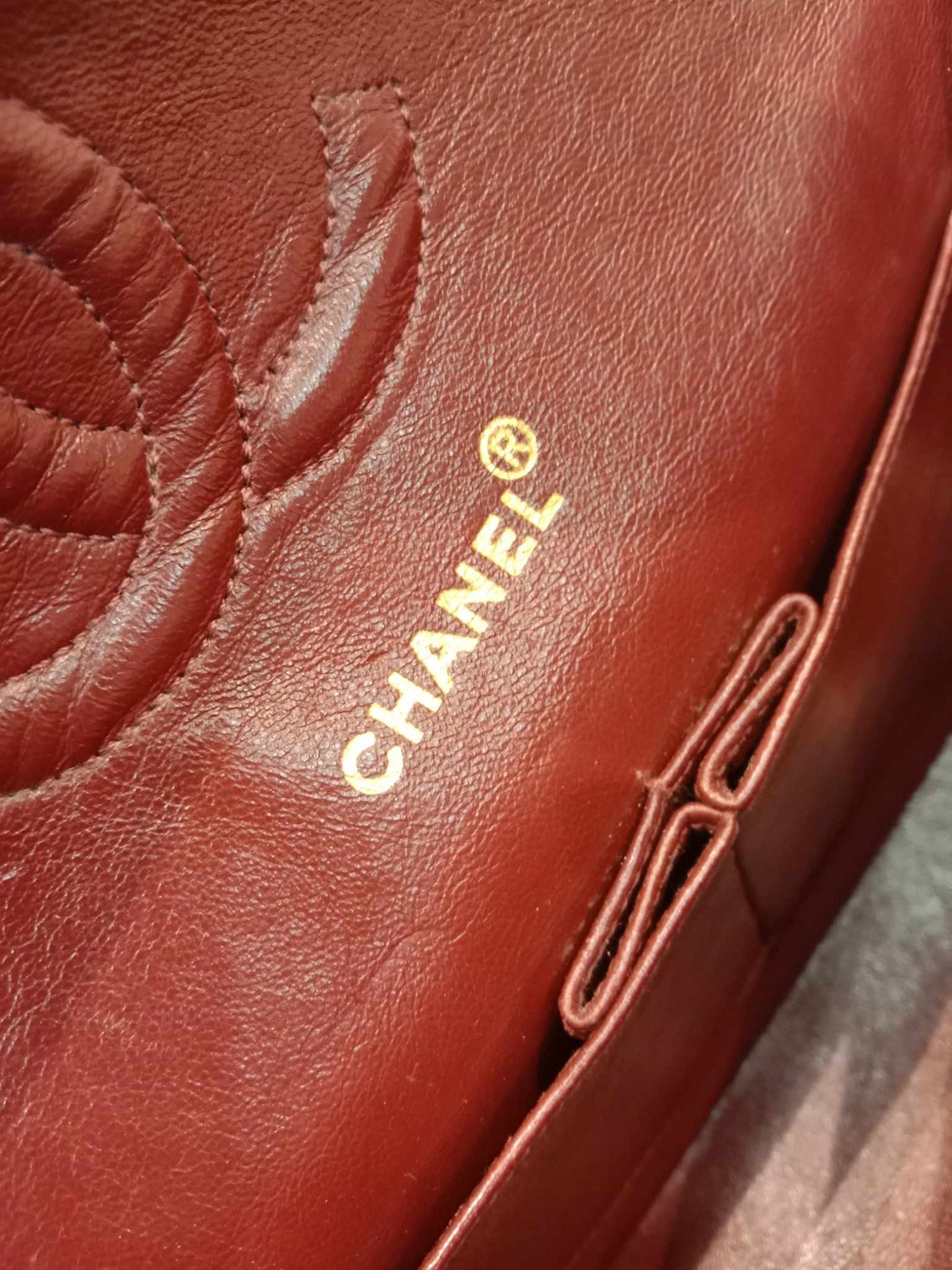 Chanel Vintage Medium Double Flap Lambskin Black Series 1