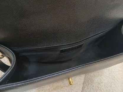 Chanel Leboy Caviar Old Medium Black Series 23