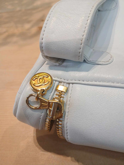 Chanel Belt Bag White Lambskin Series 2