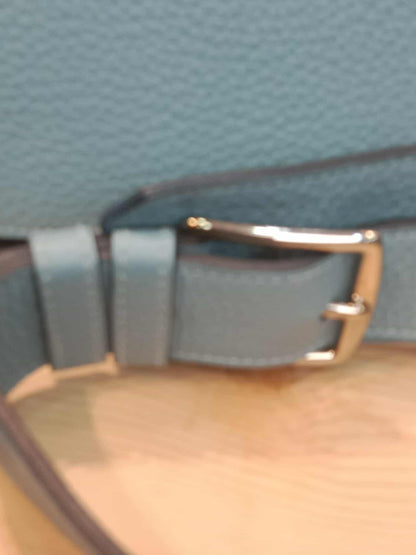 Hermes Jypserie 34 Blue Clemence Stamp M Square 2009