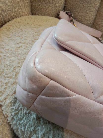 Chanel C19 Light Pink Lambskin Small Flap Series 31