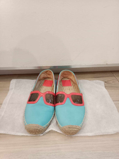 Tory Burch Sunny Flat Espadrilles Size 6