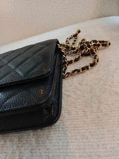 Chanel Classic Caviar WOC Black Series 20