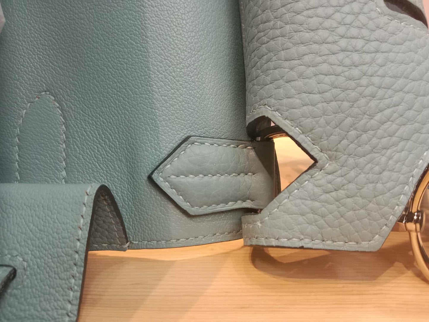 Hermes Jypserie 34 Blue Clemence Stamp M Square 2009