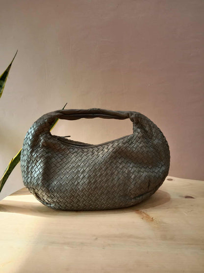 Bottega Veneta Belly Hobo Bag Gray