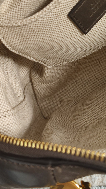Chloe Small Double Carry Flannel Gray Bag
