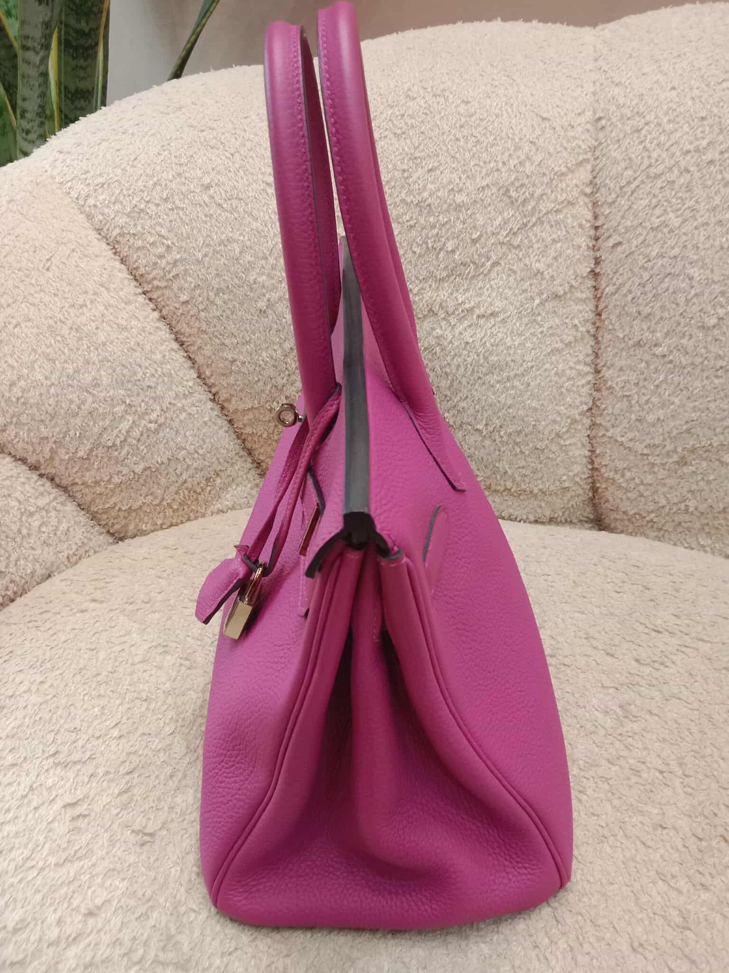 Hermes Birkin 30 Pink Fanta Togo Stamp A 2017