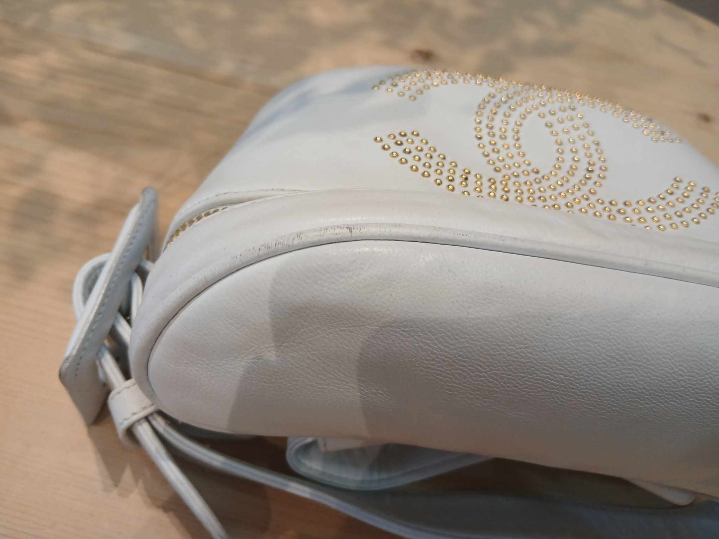 Chanel Belt Bag White Lambskin Series 2