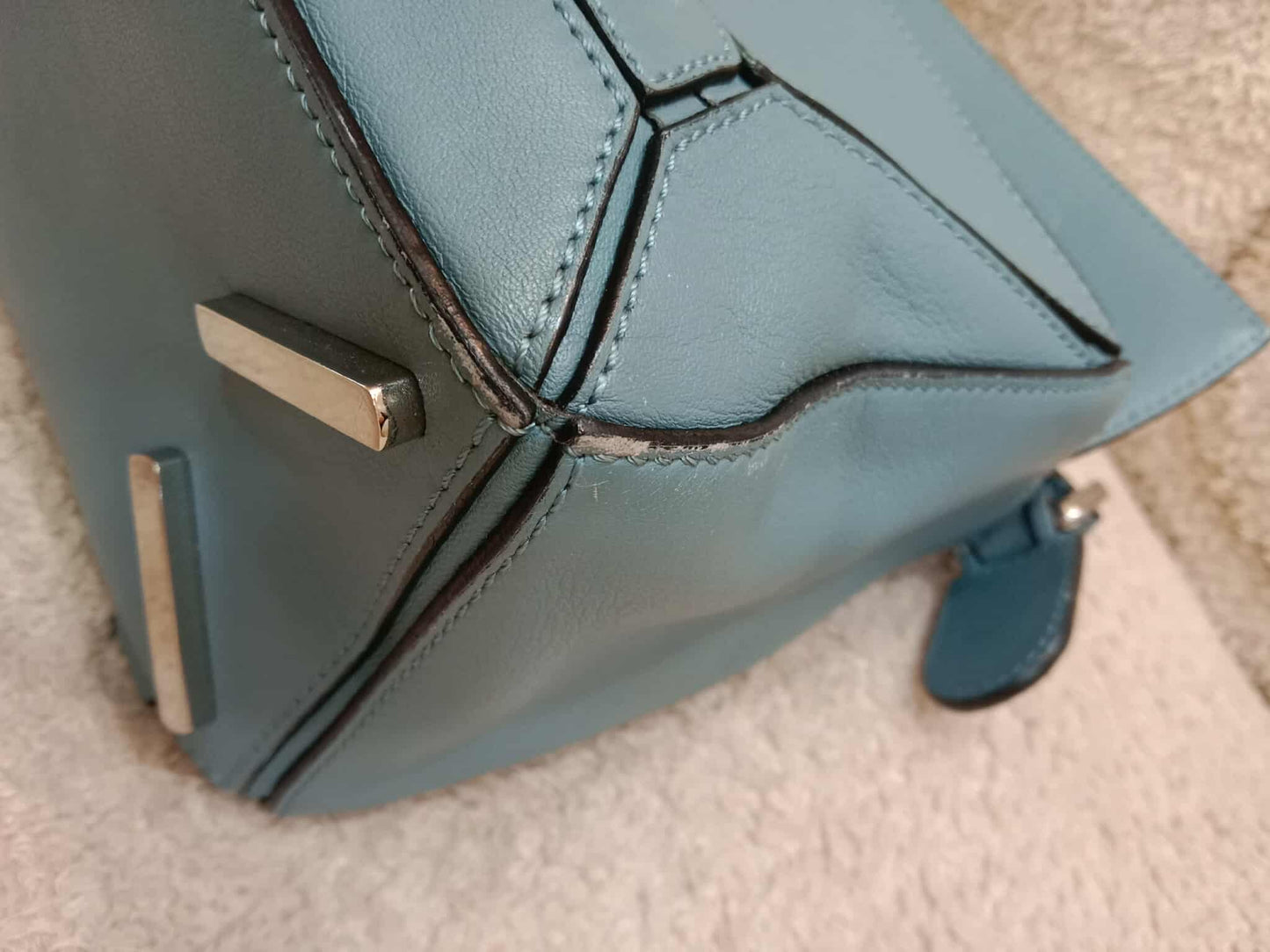 Loewe Puzzle Bag Small Blue