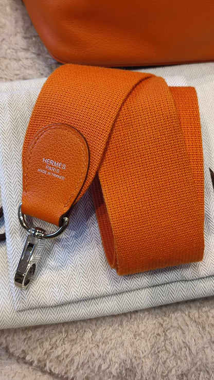 Hermes Toolbox 26 Poppy Orange Evercolor/Swift Stamp T 2015