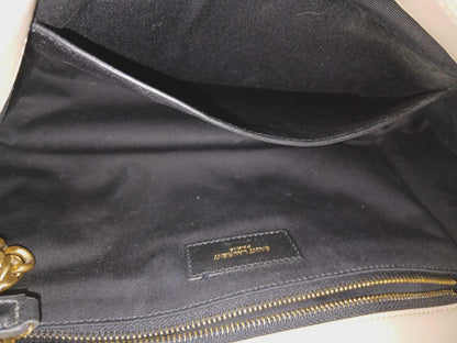 Saint Laurent Niki Leather Beige Bag