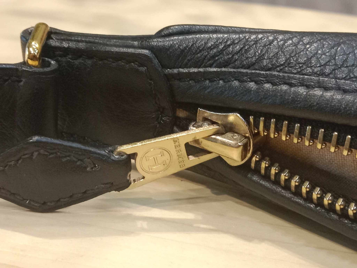 Hermes Gao Bag Black Clemence Stamp O Square 2011