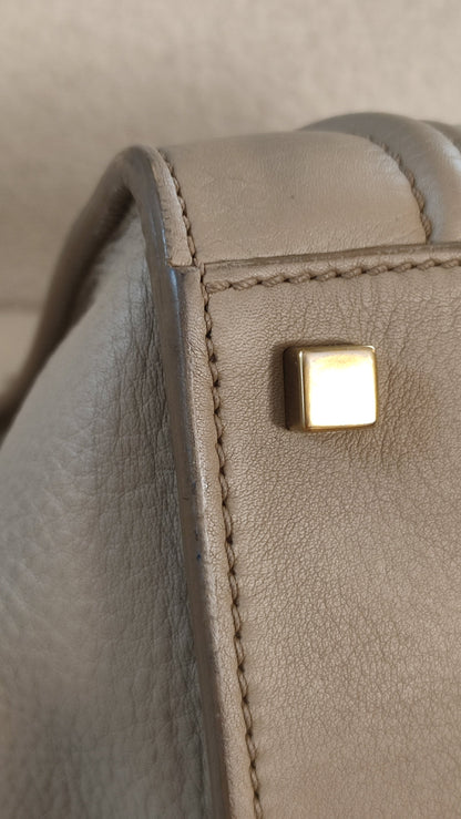 Celine Drummed Phantom Taupe Bag