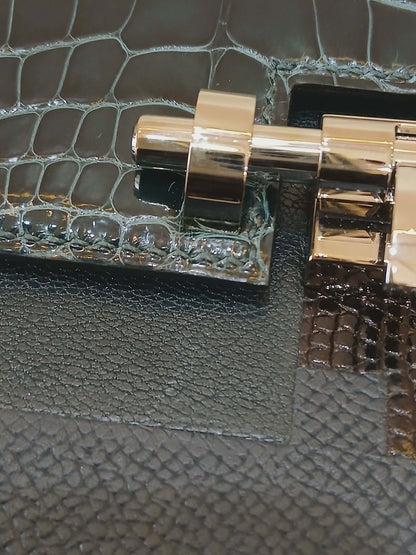 Hermes Sac Verrou Touch Chaine Mini Marquete Cypress Noir Stamp Y 2020