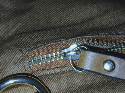 Chloe Sac A Langer Mother's Tote Handbag Canvas/Leather Crimson