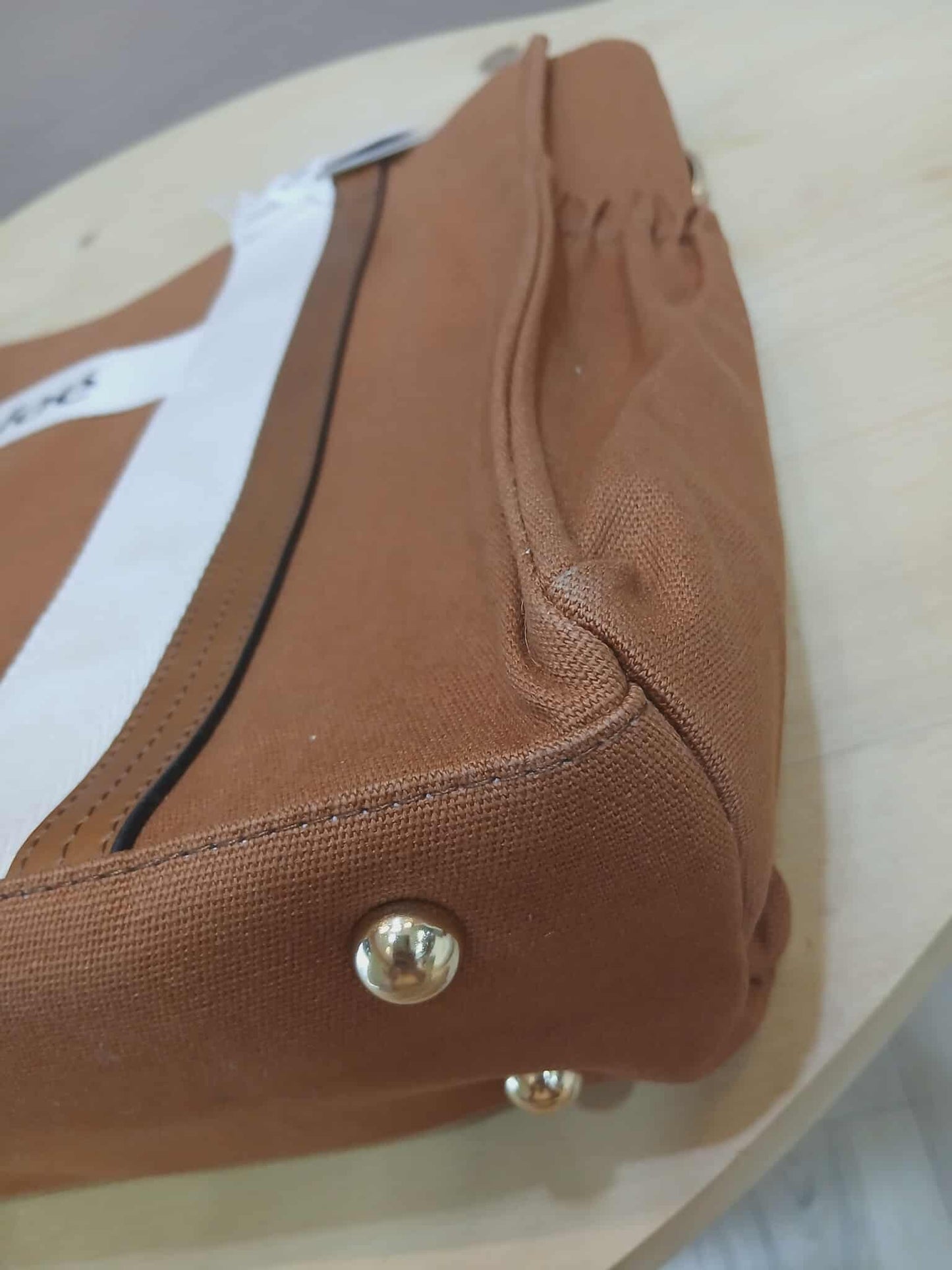 Chloe Sac A Langer Mother's Tote Handbag Canvas/Leather Crimson