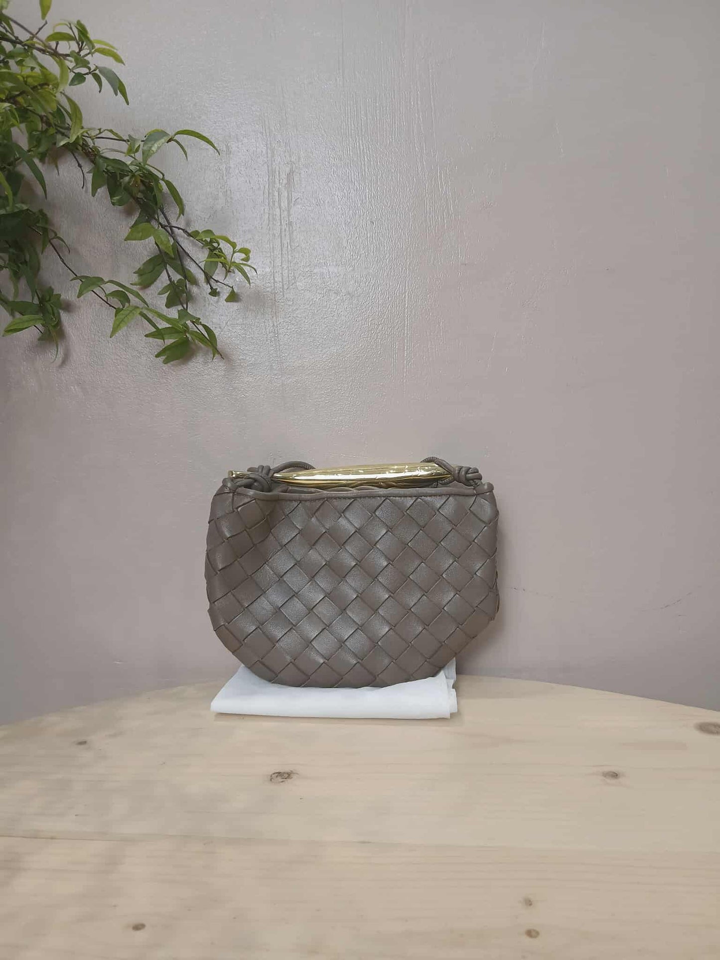 Bottega Veneta Sardine Brown Mini Bag