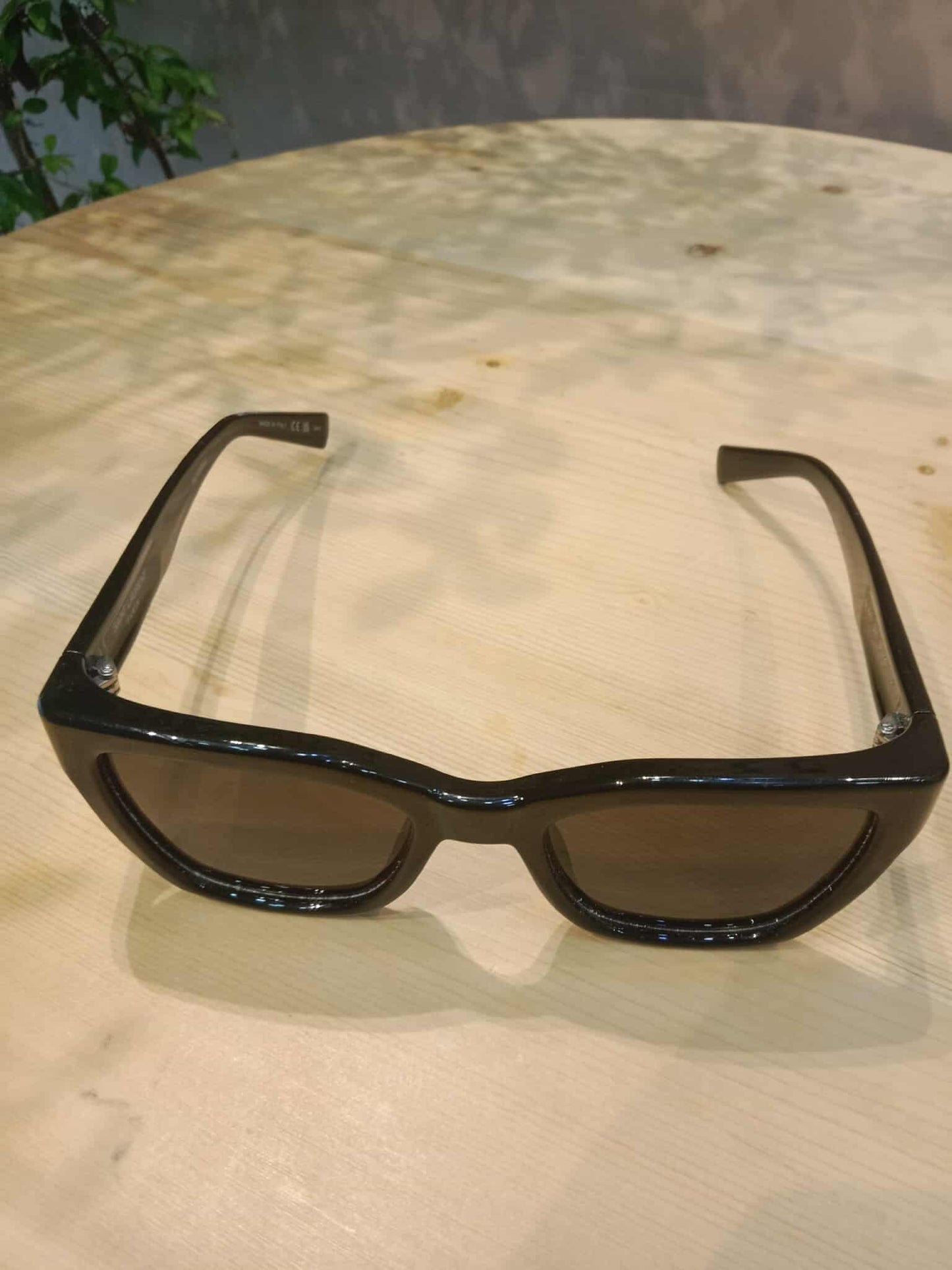 YSL Women's Cat Eye Black Sunglasses