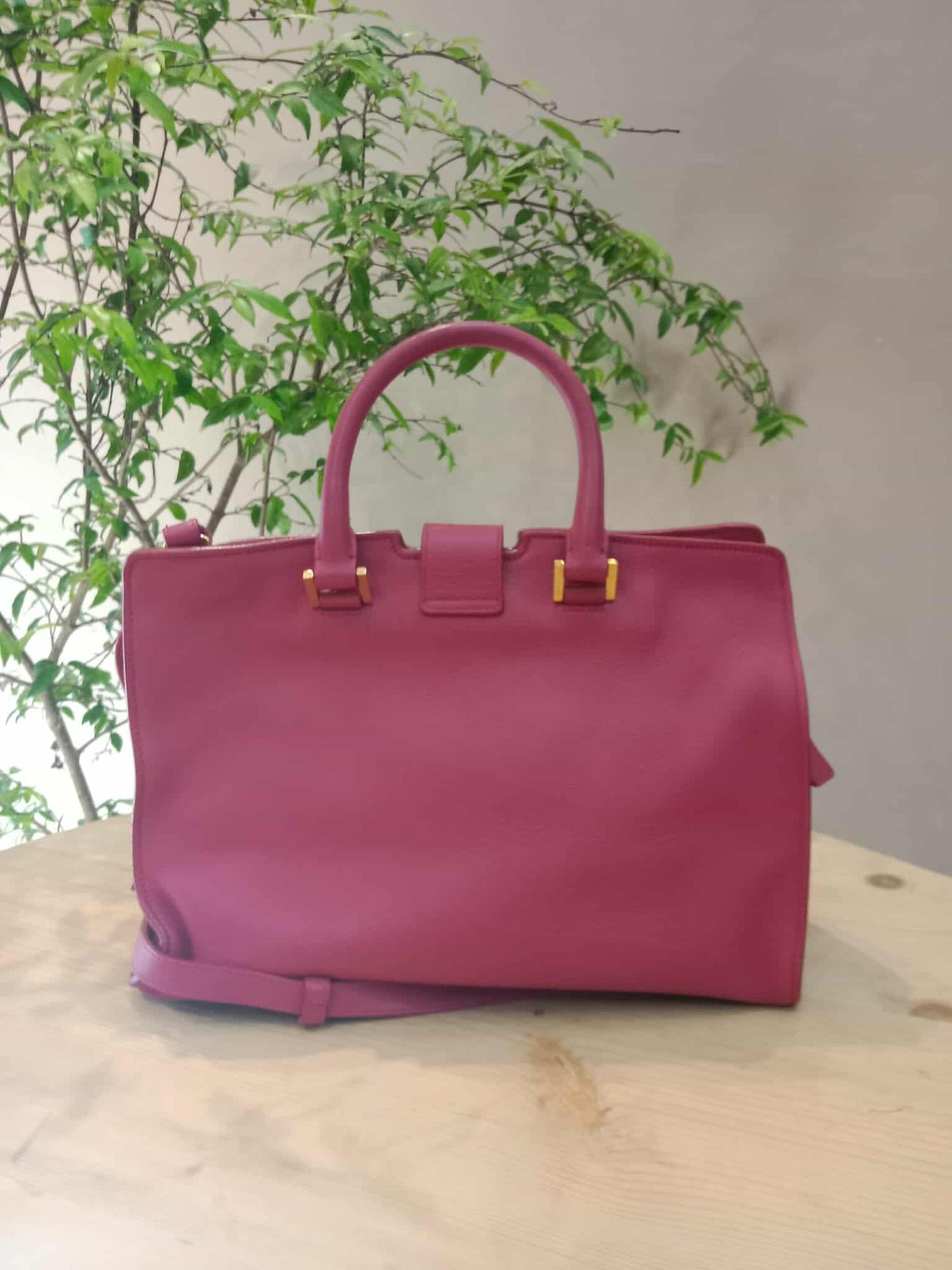 YSL Smooth Calfsin Cabas Bag Small Pink