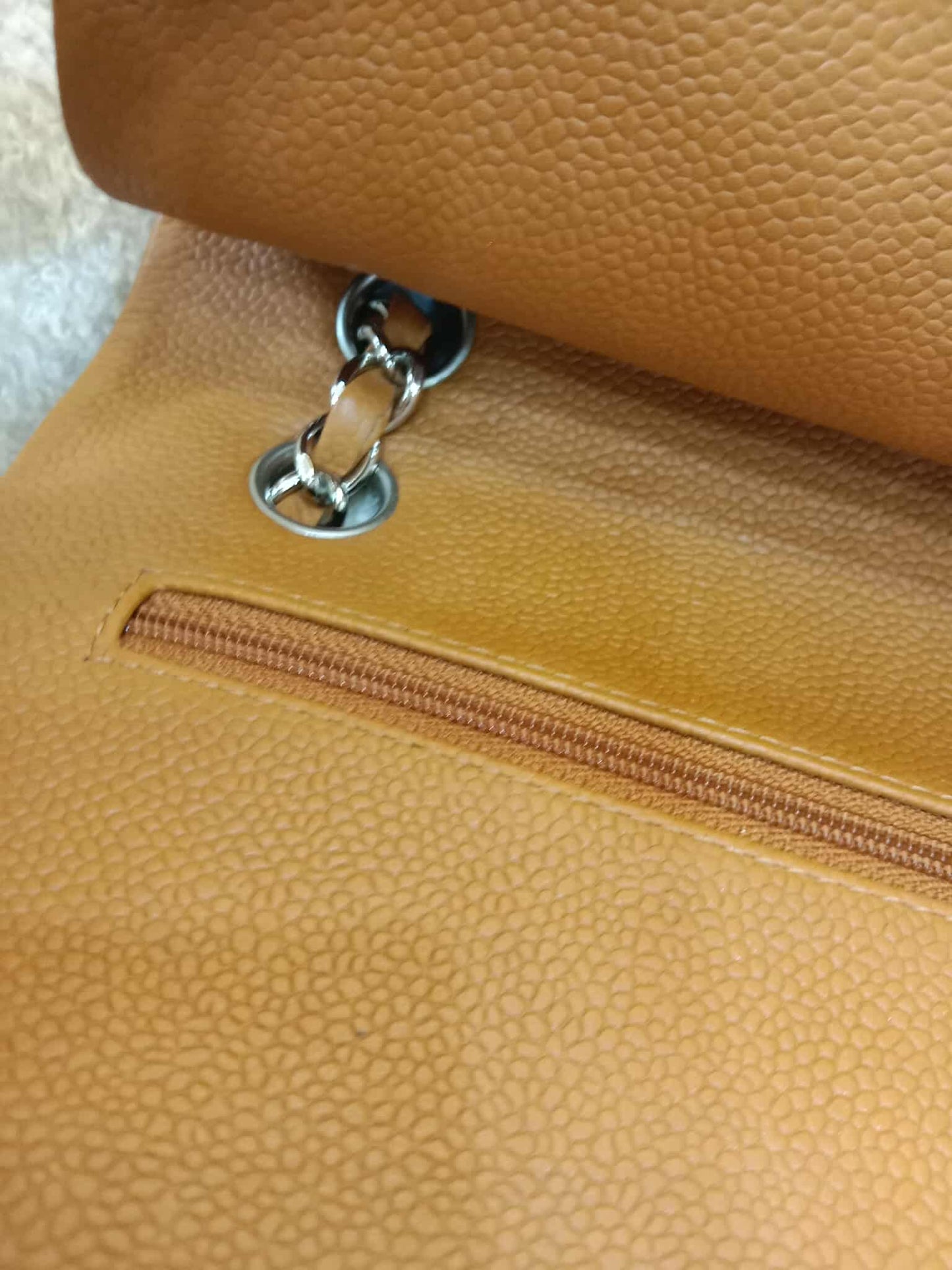 Chanel Classic Double Flap Medium Caramel Caviar Series 14