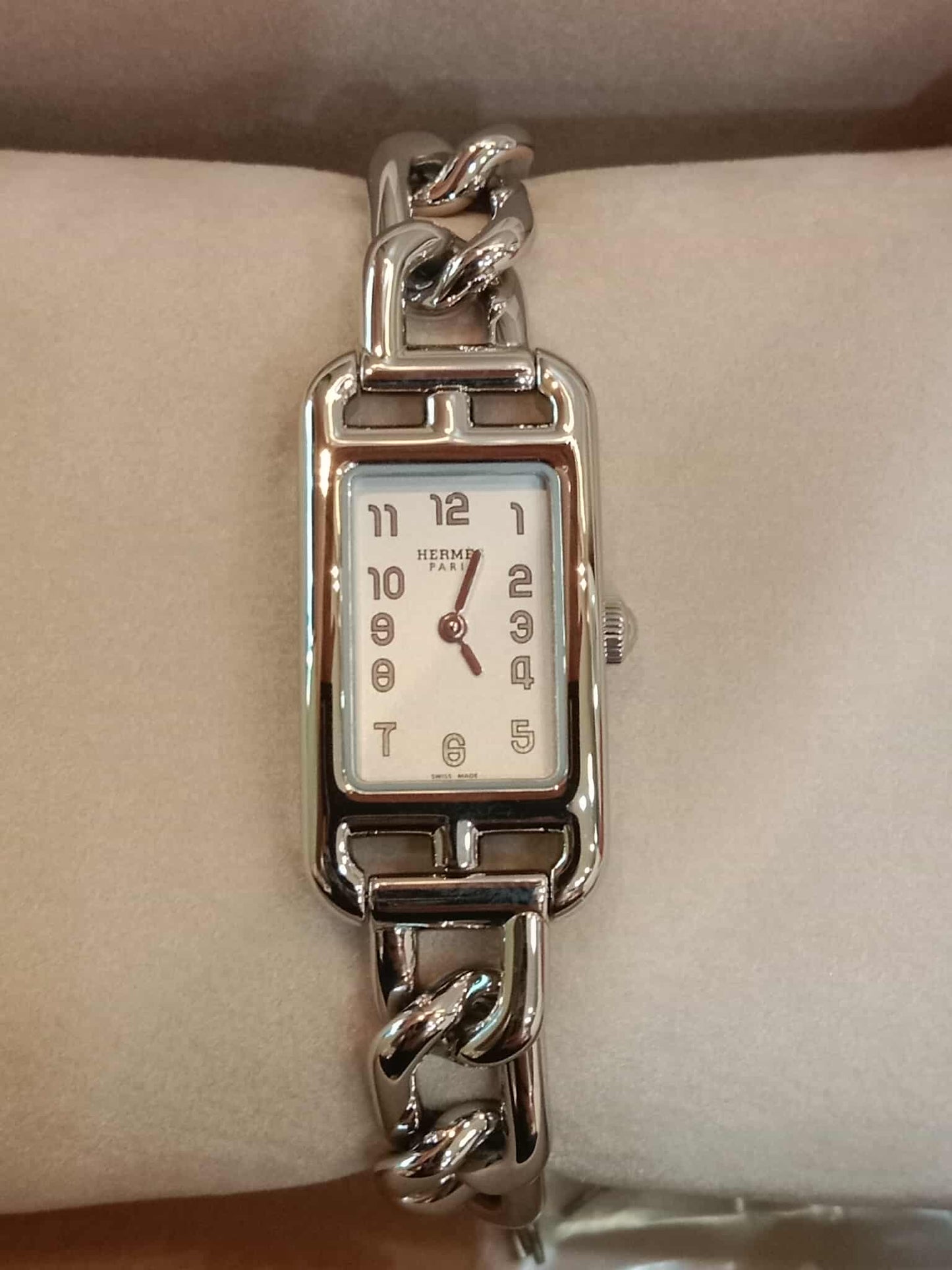 Hermes Nantucket Petit Quartz Watch Stainless Steel