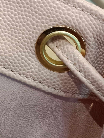 Chanel Quilted Caviar Business Affinity Light Pink Backpack Series 25