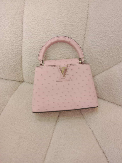 Louis Vuitton Mini Capucine Ostrich Pink